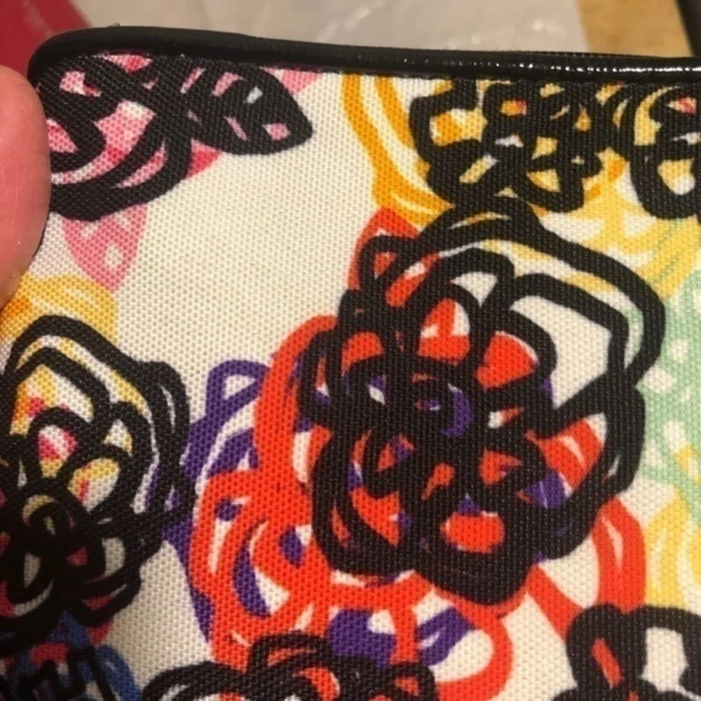 Coach poppy floral wristlet